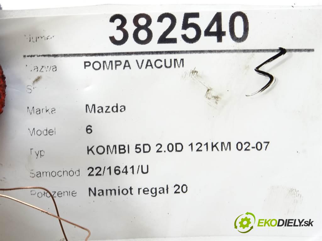 Mazda 6  2005 89KW KOMBI 5D 2.0D 121KM 02-07 1998 pumpa vakuová RF5C18G00