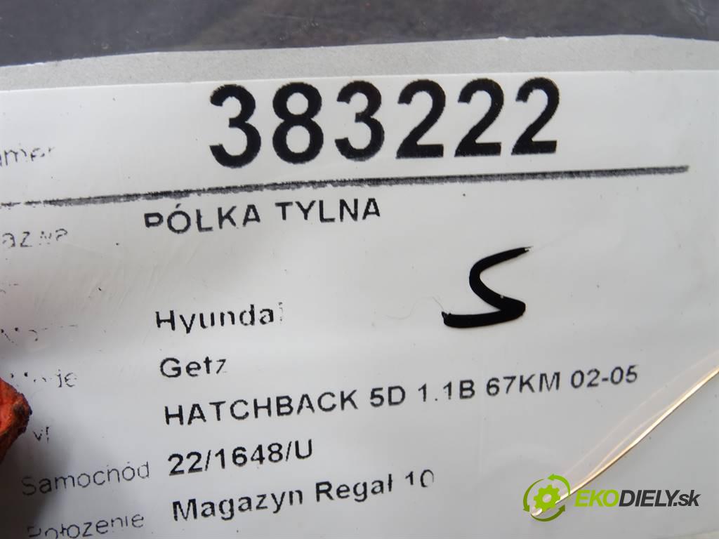 Hyundai Getz  2005 46 kW HATCHBACK 5D 1.1B 67KM 02-05 1100 Pláto zadná  (Pláta zadné)