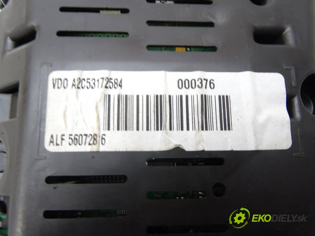 Alfa Romeo 159  2007 103 kW SEDAN 4D 1.8B 140KM 04-11 1800 Prístrojovka A2C53172584 (Prístrojové dosky, displeje)