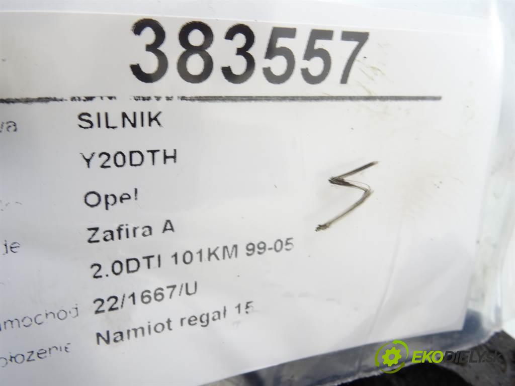 Opel Zafira A  2001 74 kW 2.0DTI 101KM 99-05 2000 motor Y20DTH (Motory (kompletní))