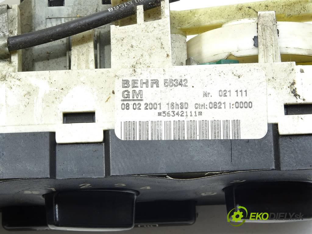 Opel Zafira A  2001 74 kW 2.0DI 82KM 99-05 2000 Panel ovládania kúrenia  (Prepínače, spínače, tlačidlá a ovládače kúrenia)