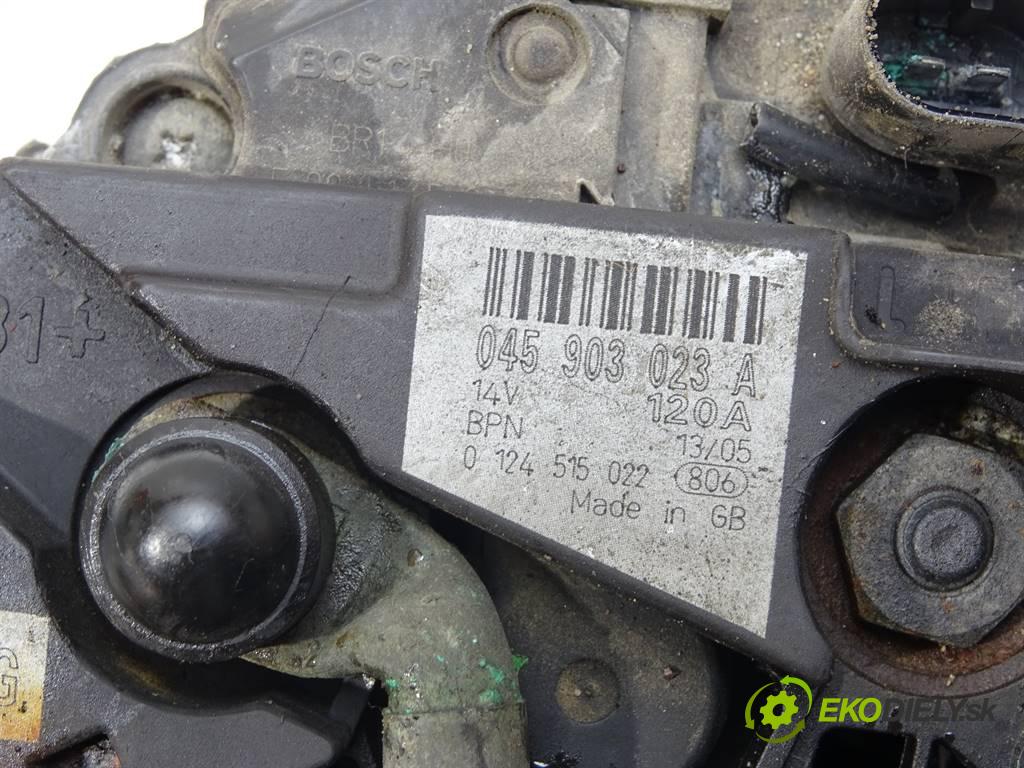 Skoda Fabia  2005 55 kW KOMBI 1.4TDI 75KM 99-07 1400 Alternátor 045903023A (Alternátory)