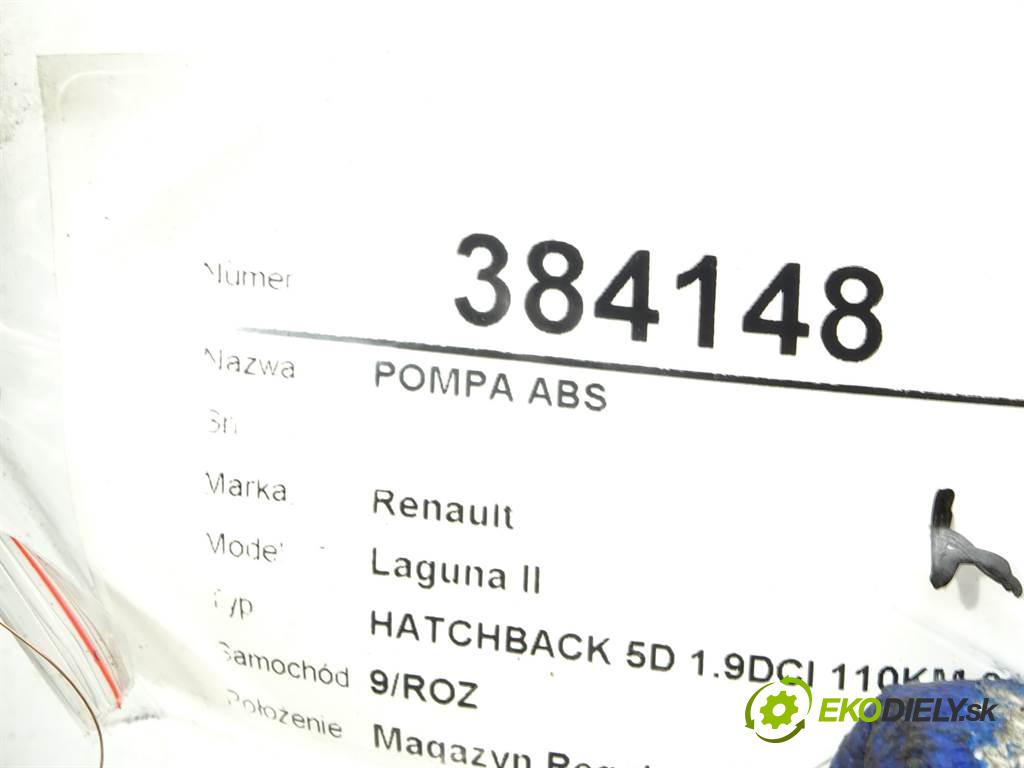Renault Laguna II  2005 81 kW HATCHBACK 5D 1.9DCI 110KM 01-07 1900 Pumpa ABS 8200345940 (Pumpy ABS)