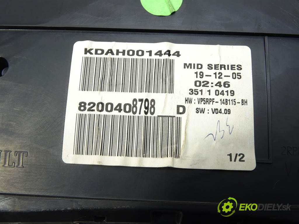 Renault Megane II  2006 78 kW HATCHBACK 3D 1.5DCI 106KM 02-08 1500 Prístrojovka 8200408798D (Prístrojové dosky, displeje)