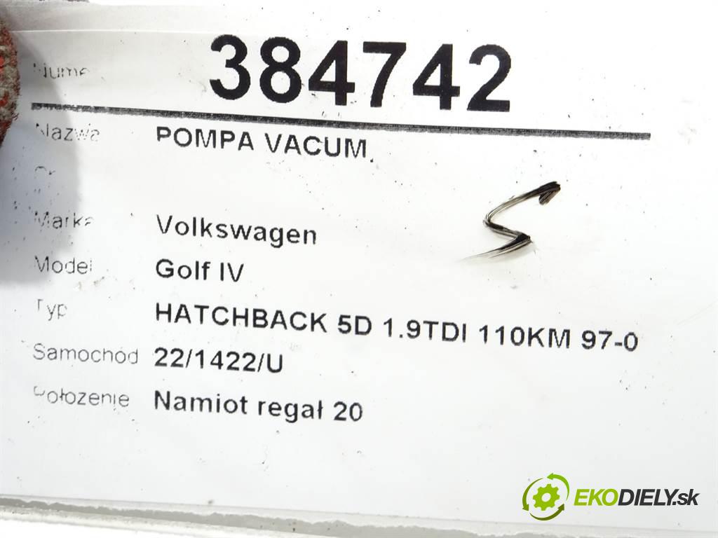 Volkswagen Golf IV  1997  HATCHBACK 5D 1.9TDI 110KM 97-03 1900 Pumpa vákuová 724808050