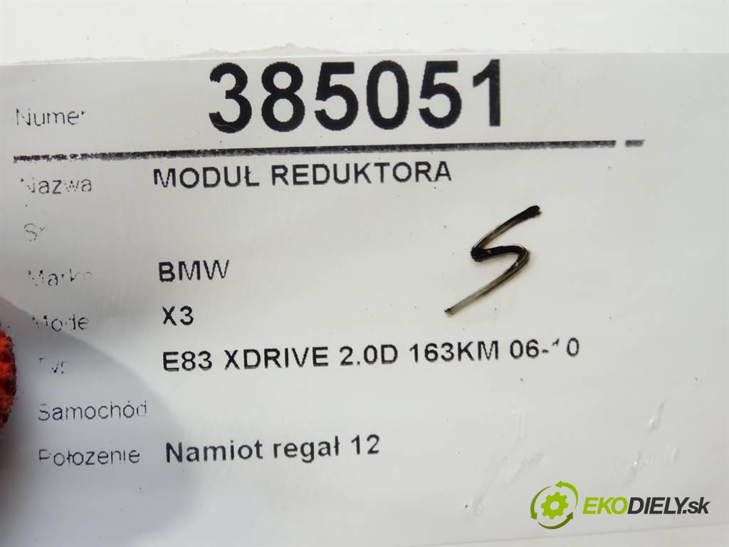 BMW X3    E83 XDRIVE 2.0D 163KM 06-10  modul REDUCER: 7570299