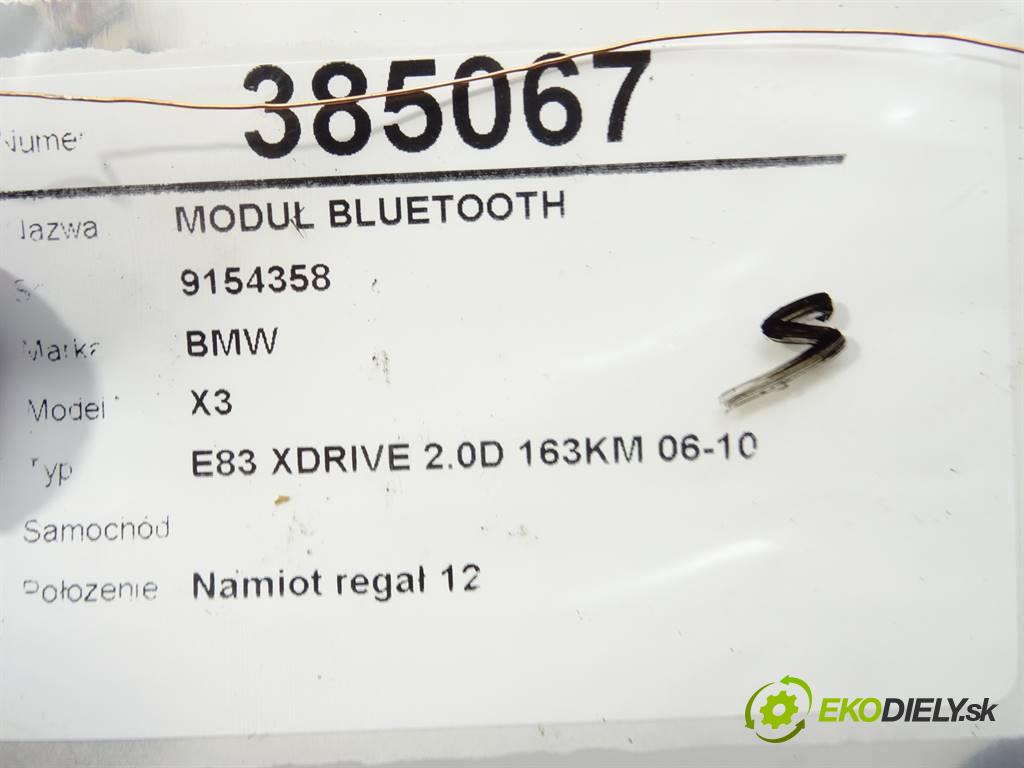 BMW X3    E83 XDRIVE 2.0D 163KM 06-10  Modul BLUETOOTH 9154358 (Ostatné)