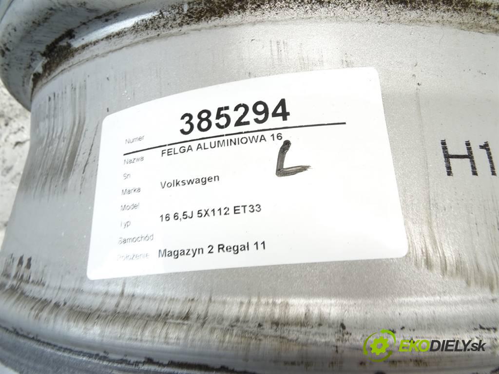 Volkswagen     16 6,5J 5X112 ET33  disk 16  (Hliníkové)