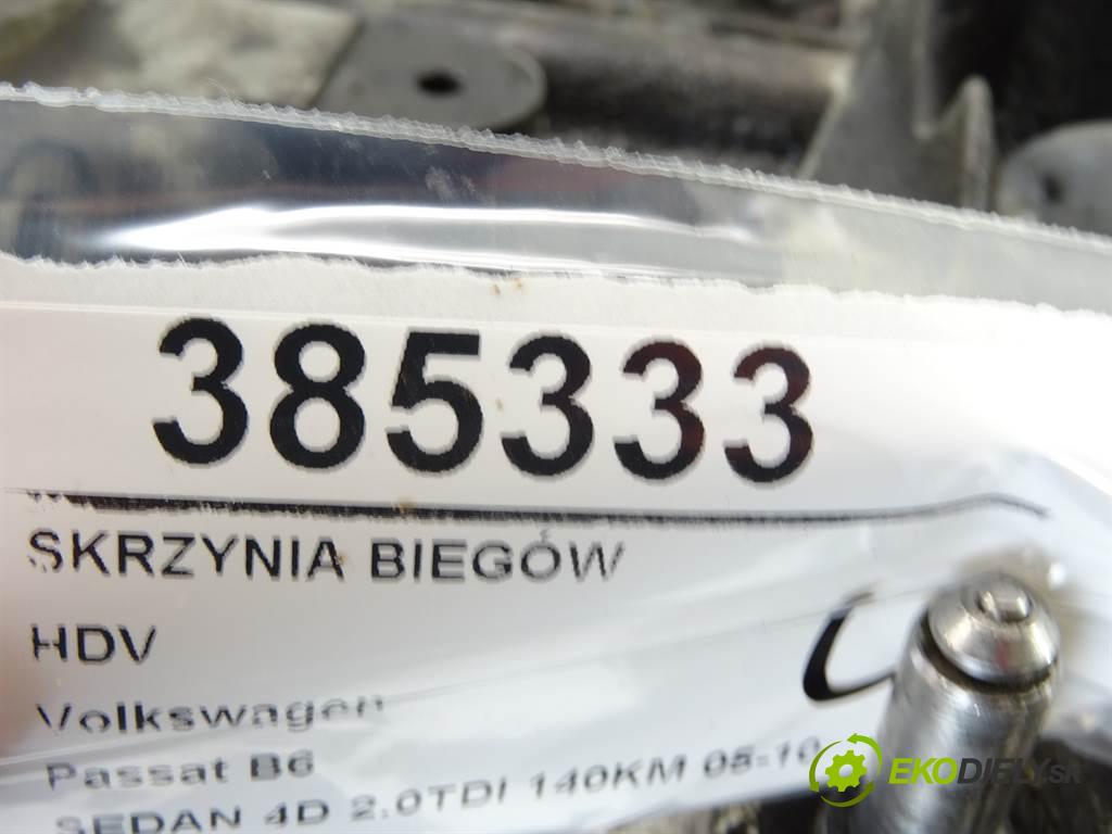 Volkswagen Passat B6  2005 103 kW SEDAN 4D 2.0TDI 140KM 05-10 2000 Prevodovka HDV (Prevodovky)