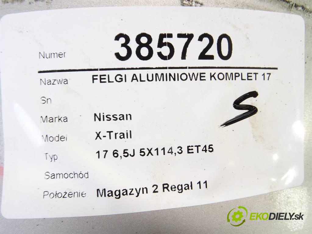 Nissan X-Trail    17 6,5J 5X114,3 ET45  disky hliníkové 17  (Hliníkové)