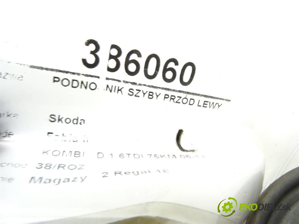 Skoda Fabia II  2011 55 kW KOMBI 5D 1.6TDI 75KM 06-14 1600 mechanismus okna přední část levý 6R0959801M