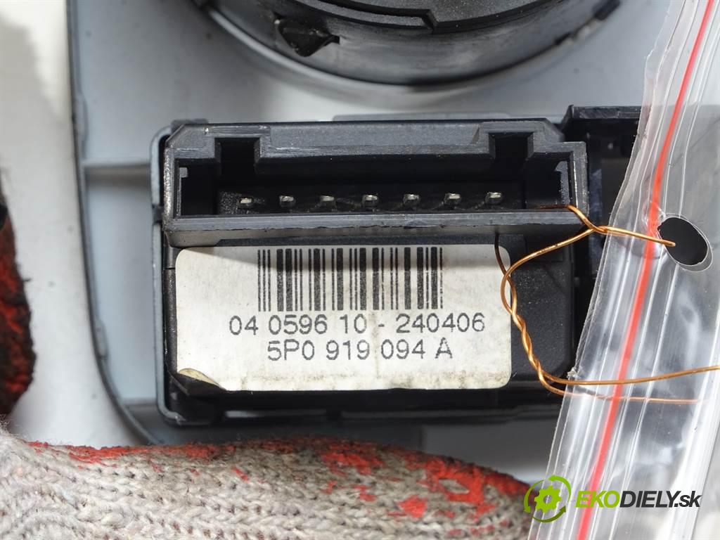Seat Altea  2006  1.9TDI 105KM 04-09 1900 Spínač svetiel na prístrojovej doske 5P1941431BS (Prepínače, spínače, tlačidlá a ovládače kúrenia)
