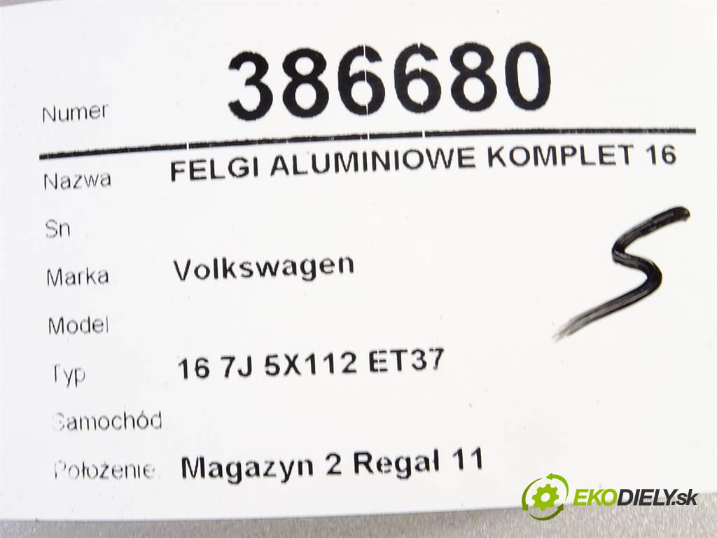 Volkswagen     16 7J 5X112 ET37  disky hliníkové 16  (Hliníkové)