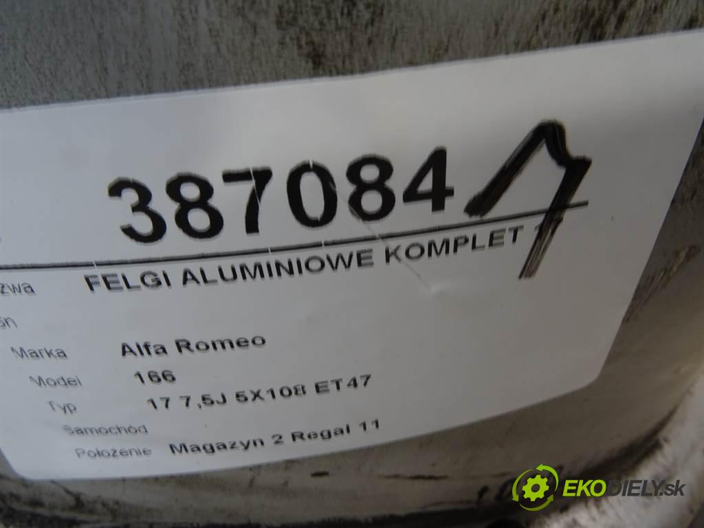 Alfa Romeo 166    17 7,5J 5X108 ET47  disky hliníkové 17  (Hliníkové)