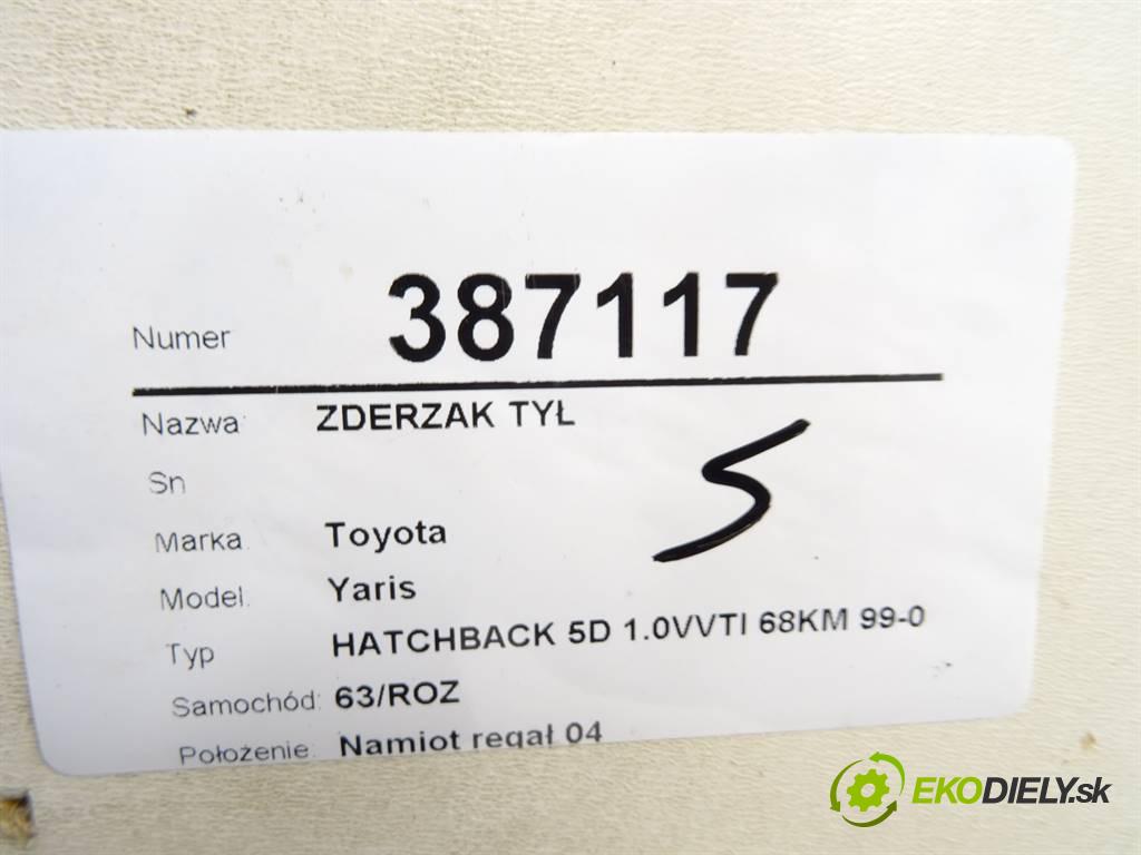 Toyota Yaris  2002 50 kW HATCHBACK 5D 1.0VVTI 68KM 99-03 1000 nárazník zadní část