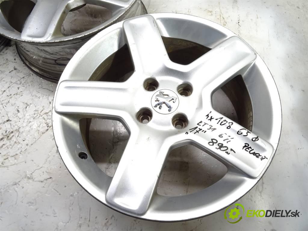 Peugeot     17 6,5J 4X108 ET31  disky hliníkové 17  (Hliníkové)