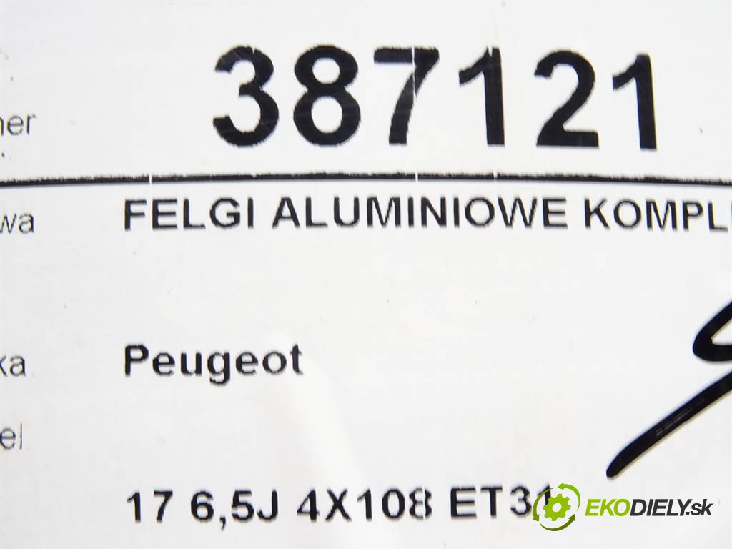 Peugeot     17 6,5J 4X108 ET31  disky hliníkové 17  (Hliníkové)