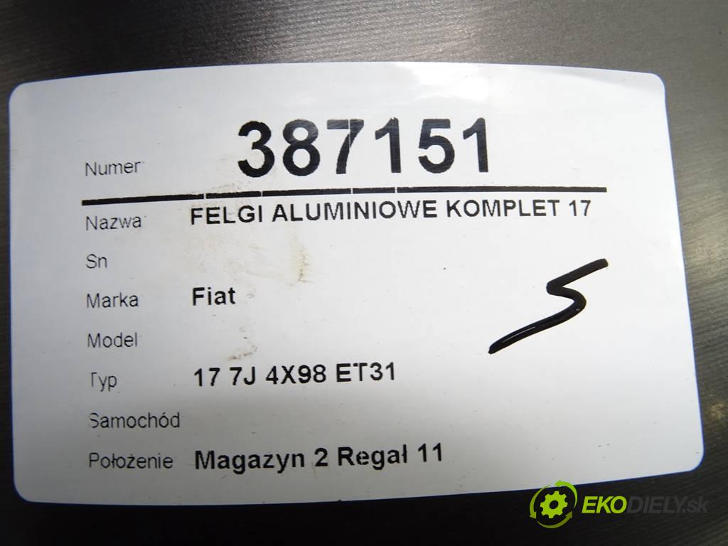 Fiat     17 7J 4X98 ET31  disky hliníkové 17  (Hliníkové)