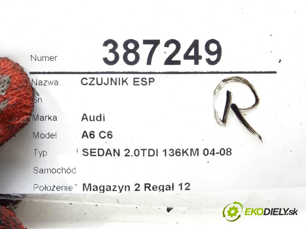 Audi A6 C6    SEDAN 2.0TDI 136KM 04-08  Snímač ESP 4F0907637 0265005278