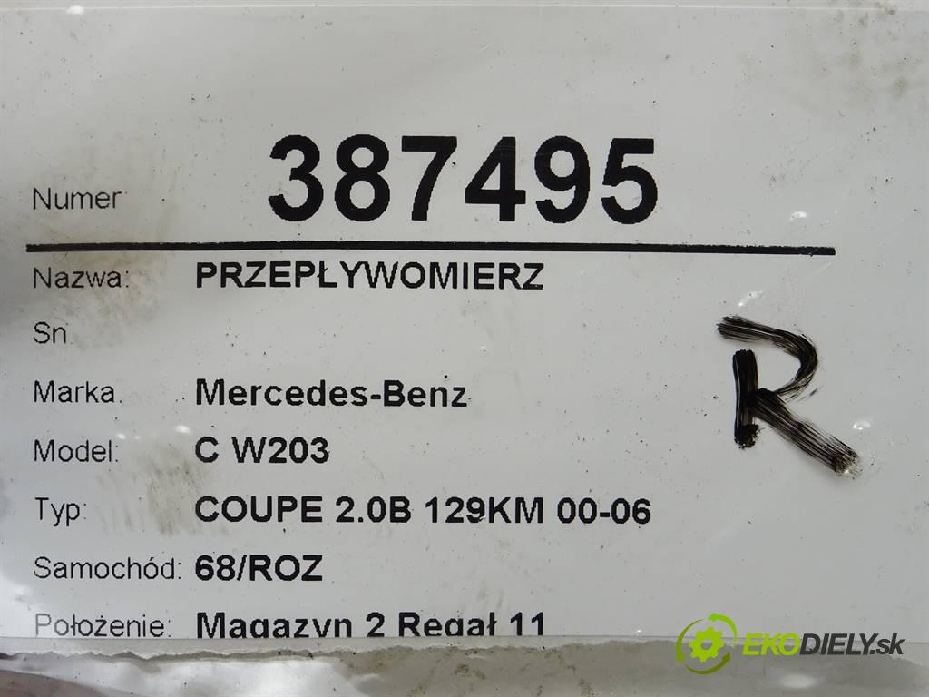 Mercedes-Benz C W203  2001 100 kW COUPE 2.0B 129KM 00-06 2000 Váha vzduchu A1110940148 (Váhy vzduchu)