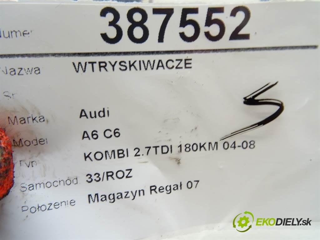 Audi A6 C6  2006 132 kW KOMBI 2.7TDI 180KM 04-08 2700 vstřikovací ventily 059130277AC