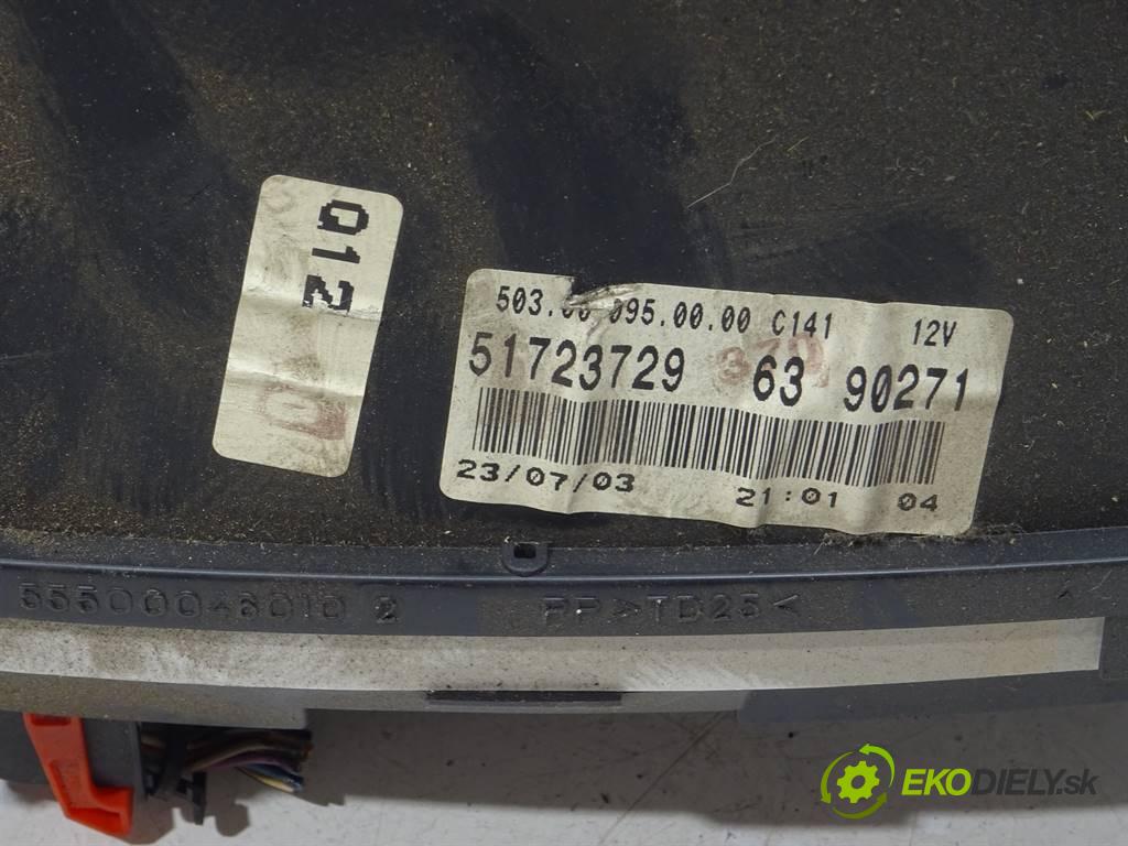 Fiat Punto II FL  2003 44 kW HATCHBACK 3D 1.2B 60KM 03-11 1200 Prístrojovka 51723729 (Prístrojové dosky, displeje)