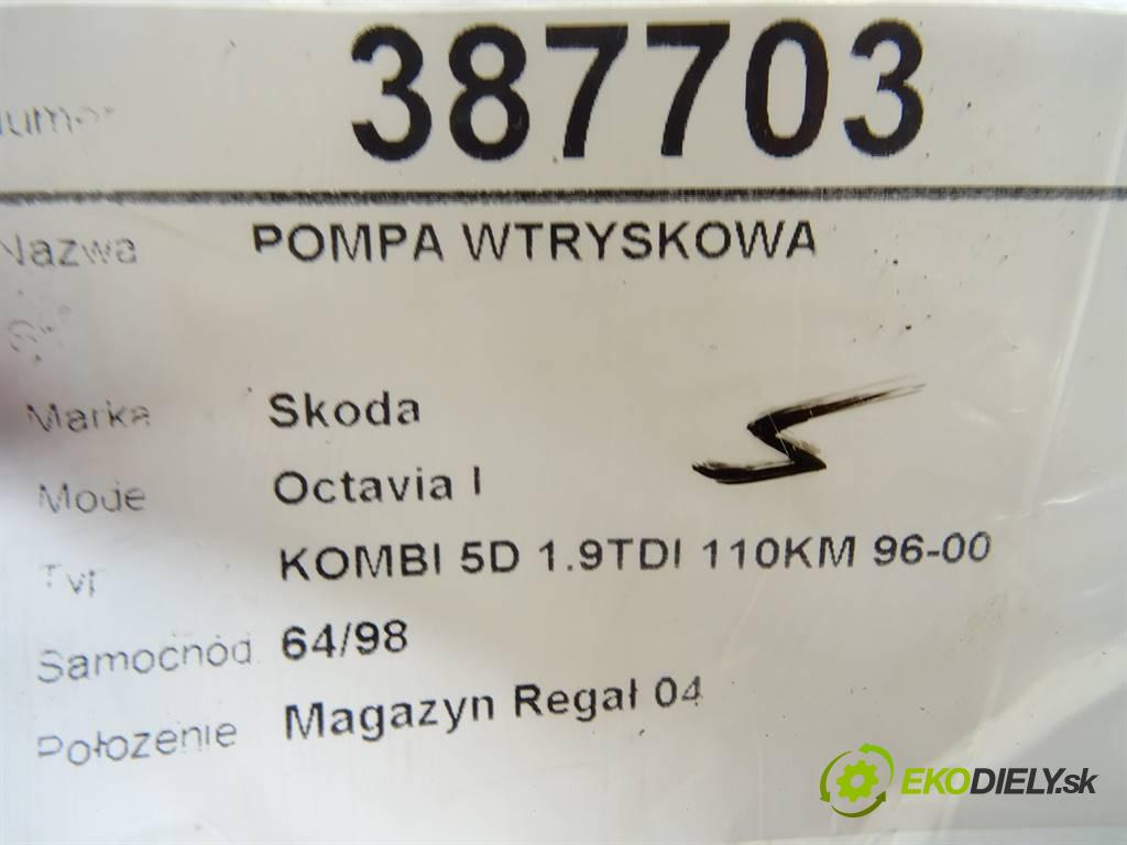 Skoda Octavia I  2000 81 kW KOMBI 5D 1.9TDI 110KM 96-00 1900 Pumpa vstrekovacia 0460404977 (Vstrekovacie čerpadlá)
