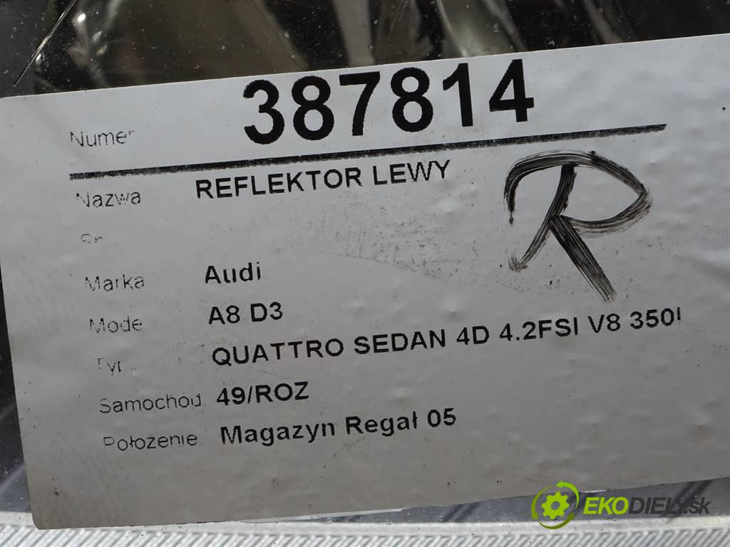 Audi A8 D3  2007 350KM LIFT QUATTRO SEDAN 4D 4.2FSI V8 350KM 02-09 4200 světlomet levý XENON 4E0941029BR