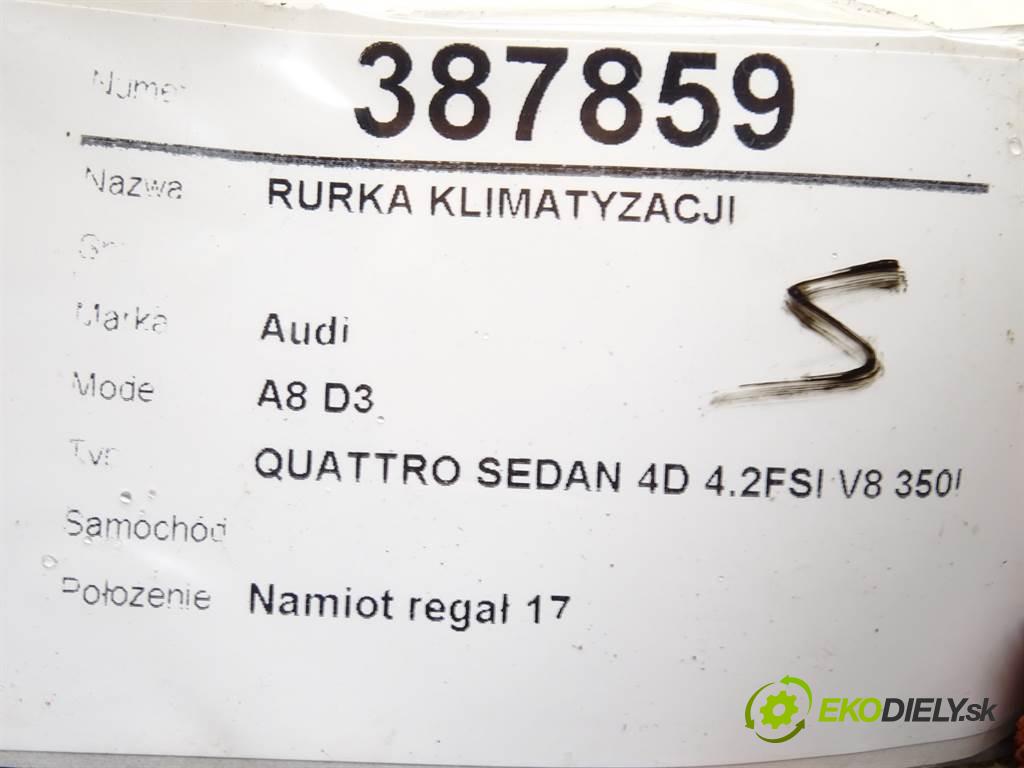 Audi A8 D3    QUATTRO SEDAN 4D 4.2FSI V8 350KM 02-09  rúrka klimatizácie  (Rúrky klimatizácie)