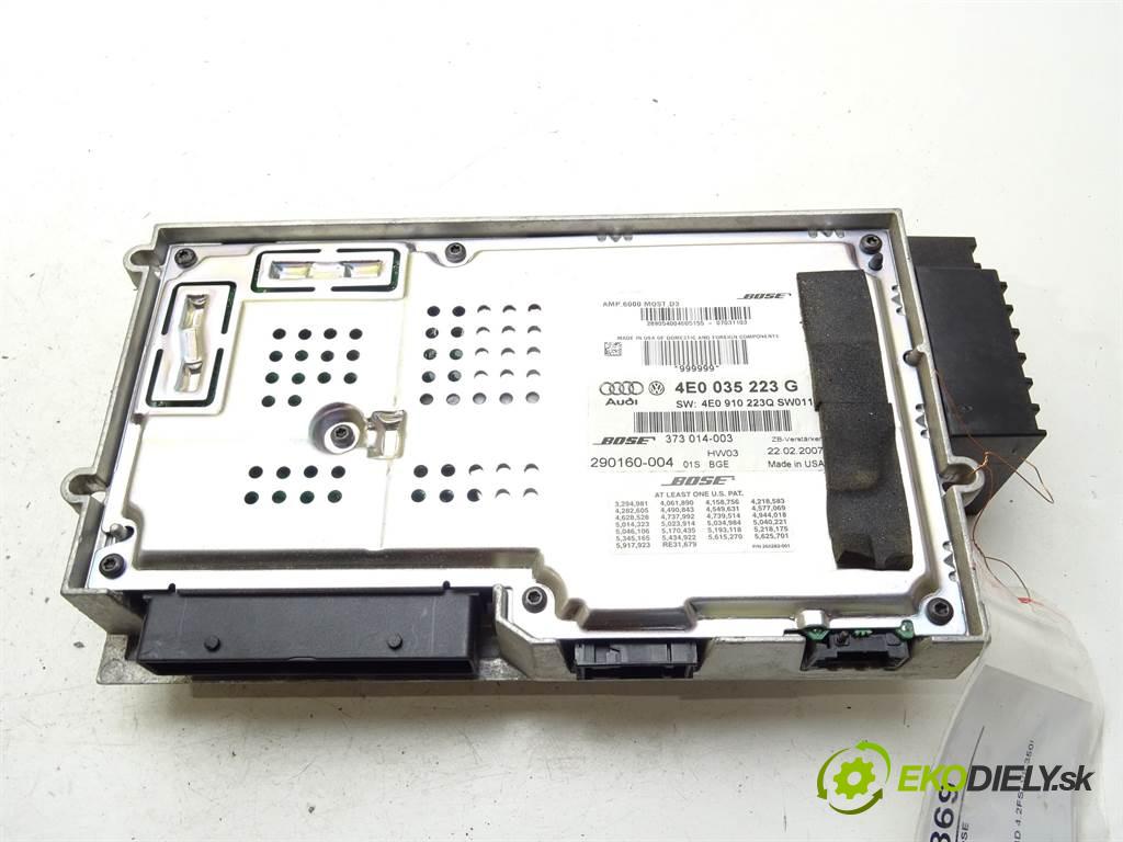 Audi A8 D3    QUATTRO SEDAN 4D 4.2FSI V8 350KM 02-09  Zosilňovač BOSE 4E0035223G (Zosilňovače)