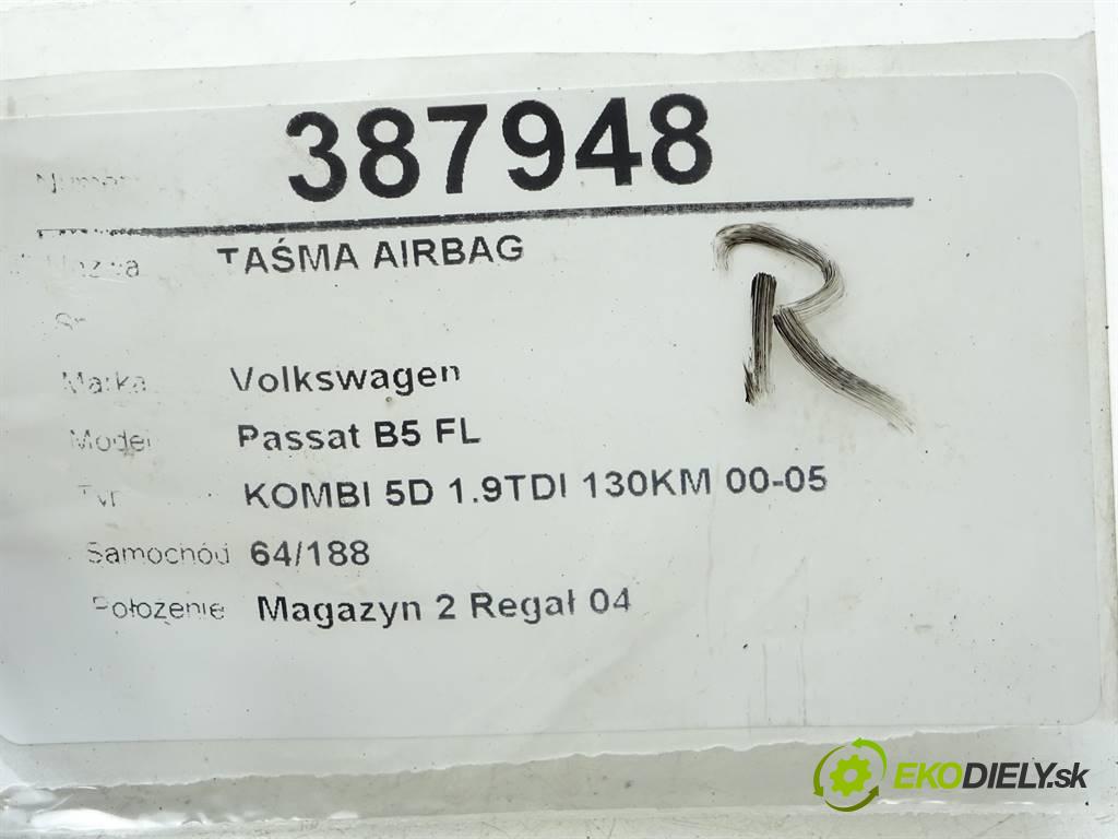 Volkswagen Passat B5 FL  2002 96 kW KOMBI 5D 1.9TDI 130KM 00-05 1900 Krúžok, slimák airbag 1J0959654AP (Airbagy)