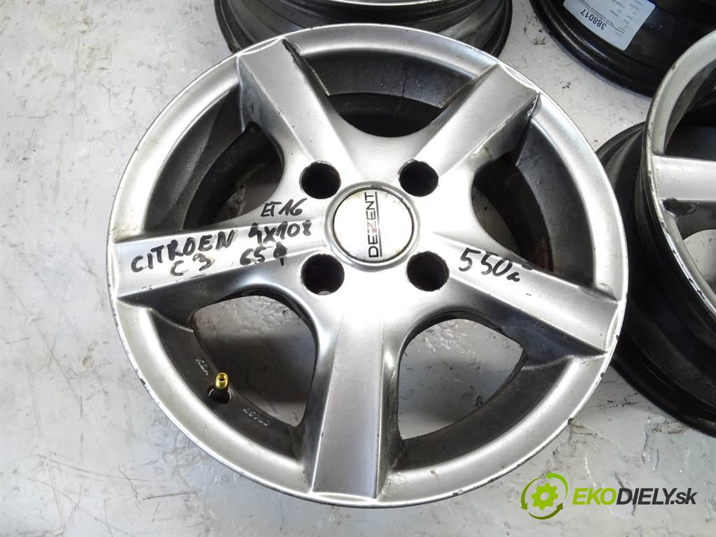 Citroen C3    14 5,5J 4X108 ET16  disky hliníkové 14  (Hliníkové)