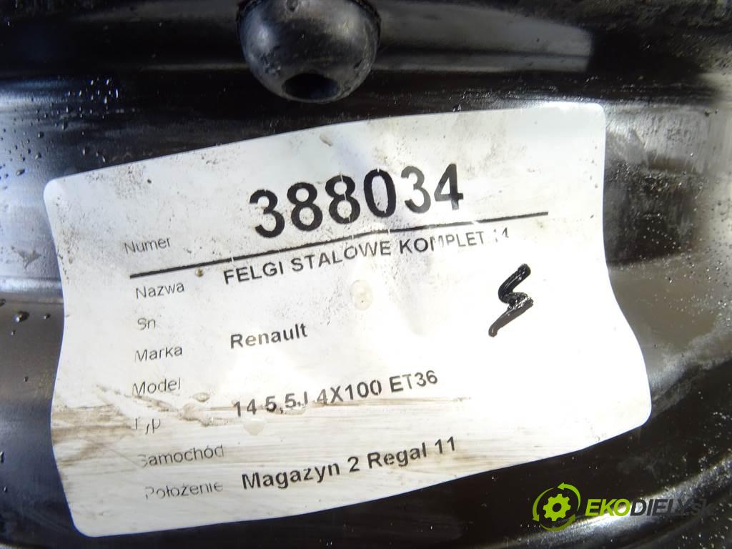 Renault     14 5,5J 4X100 ET36  disky plechové 14  (Plechové)