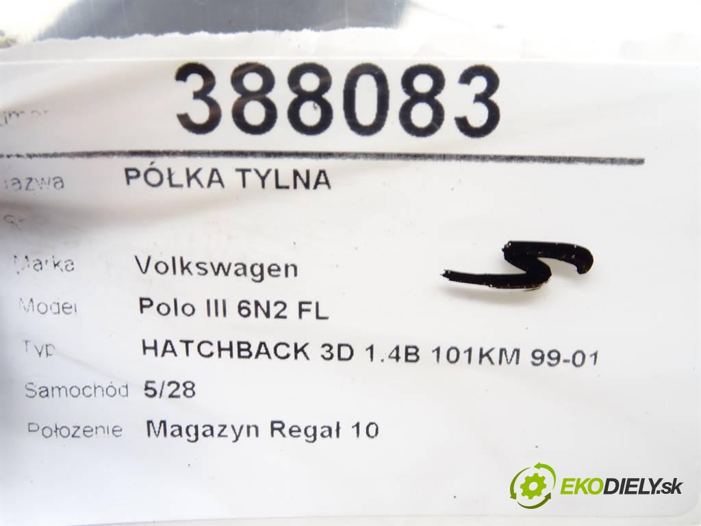 Volkswagen Polo III 6N2 FL  2000 44 kW HATCHBACK 3D 1.4B 101KM 99-01 1400 Pláto zadná  (Pláta zadné)