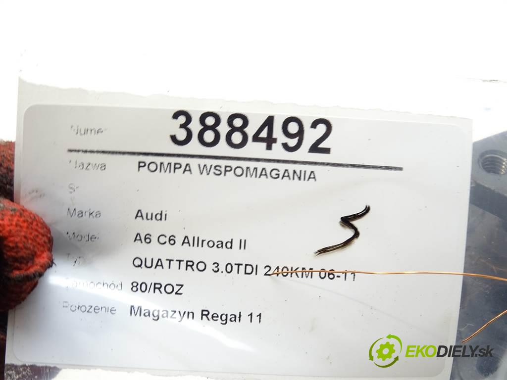 Audi A6 C6 Allroad II  2009 239KM QUATTRO 3.0TDI 240KM 06-11 3000 Pumpa servočerpadlo 4F0145156E (Servočerpadlá, pumpy riadenia)