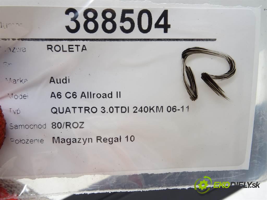 Audi A6 C6 Allroad II  2009 239KM QUATTRO 3.0TDI 240KM 06-11 3000 Roleta 4F9863553A (Rolety kufra)