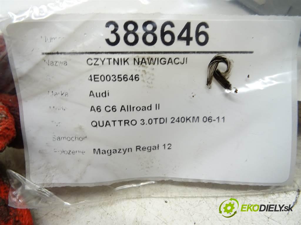 Audi A6 C6 Allroad II    QUATTRO 3.0TDI 240KM 06-11  čítač navigácie 4E0035646 (Ostatné)