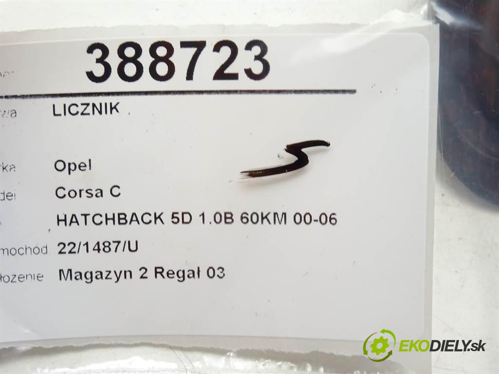 Opel Corsa C  2003 43 kW HATCHBACK 5D 1.0B 60KM 00-06 1000 Prístrojovka 09166814FL (Prístrojové dosky, displeje)