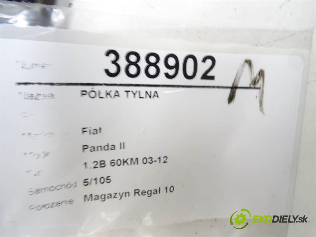 Fiat Panda II  2006 44 kW 1.2B 60KM 03-12 1200 Pláto zadná  (Pláta zadné)