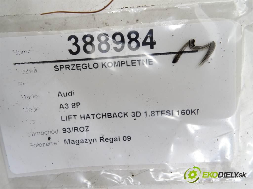 Audi A3 8P  2010 118 kW LIFT HATCHBACK 3D 1.8TFSI 160KM 08-13 1800 Spojková sada (bez ložiska) komplet 06J141031E (Kompletné sady (bez ložiska))