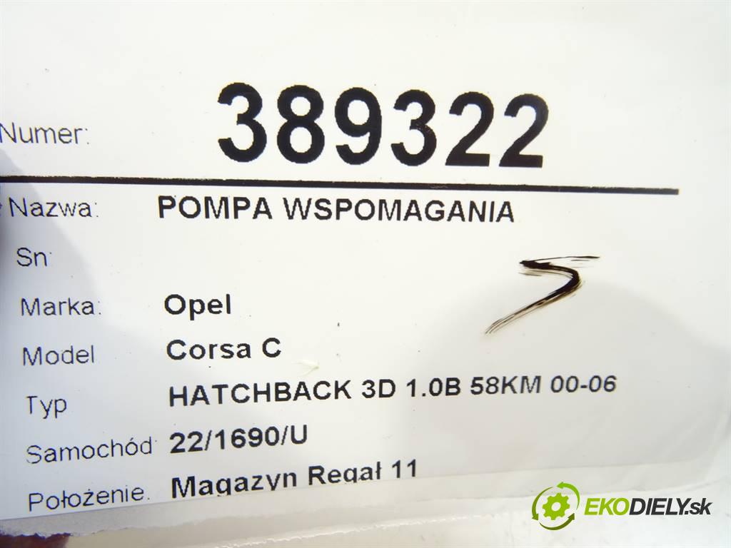 Opel Corsa C  2001 43 kW HATCHBACK 3D 1.0B 58KM 00-06 1000 Pumpa servočerpadlo 9156061 (Servočerpadlá, pumpy riadenia)