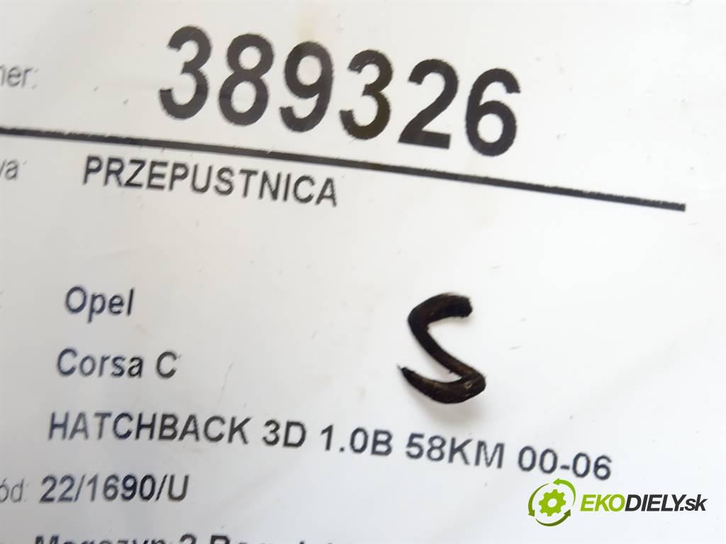Opel Corsa C  2001 43 kW HATCHBACK 3D 1.0B 58KM 00-06 1000 Škrtiaca klapka 9157512 (Škrtiace klapky)