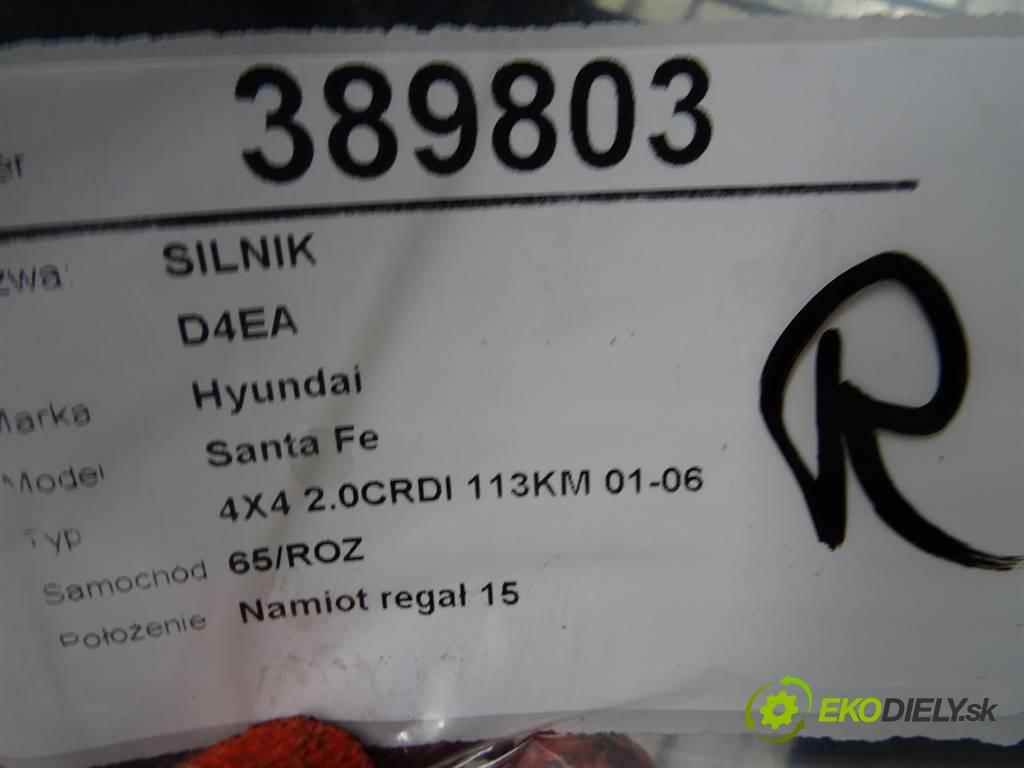 Hyundai Santa Fe  2004 83 kW 4X4 2.0CRDI 113KM 01-06 2000 motor D4EA (Motory (kompletní))