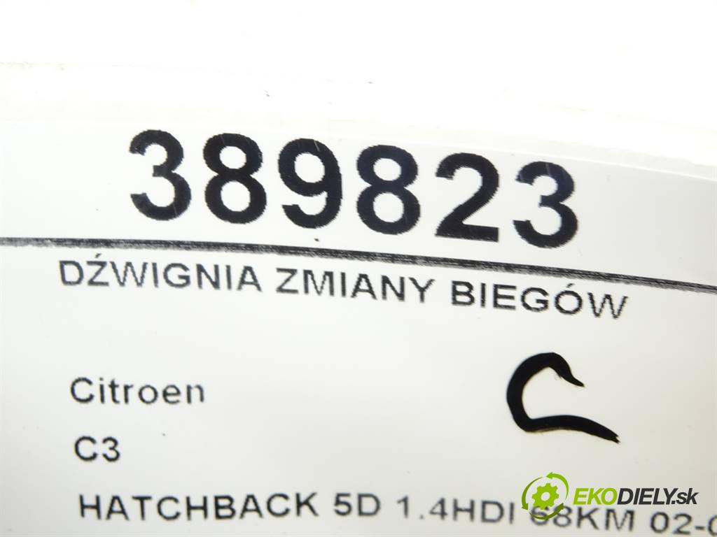 Citroen C3  2003 50 kW HATCHBACK 5D 1.4HDI 68KM 02-09 1400 Kulisa 9647821380 (Rýchlostné páky / kulisy)