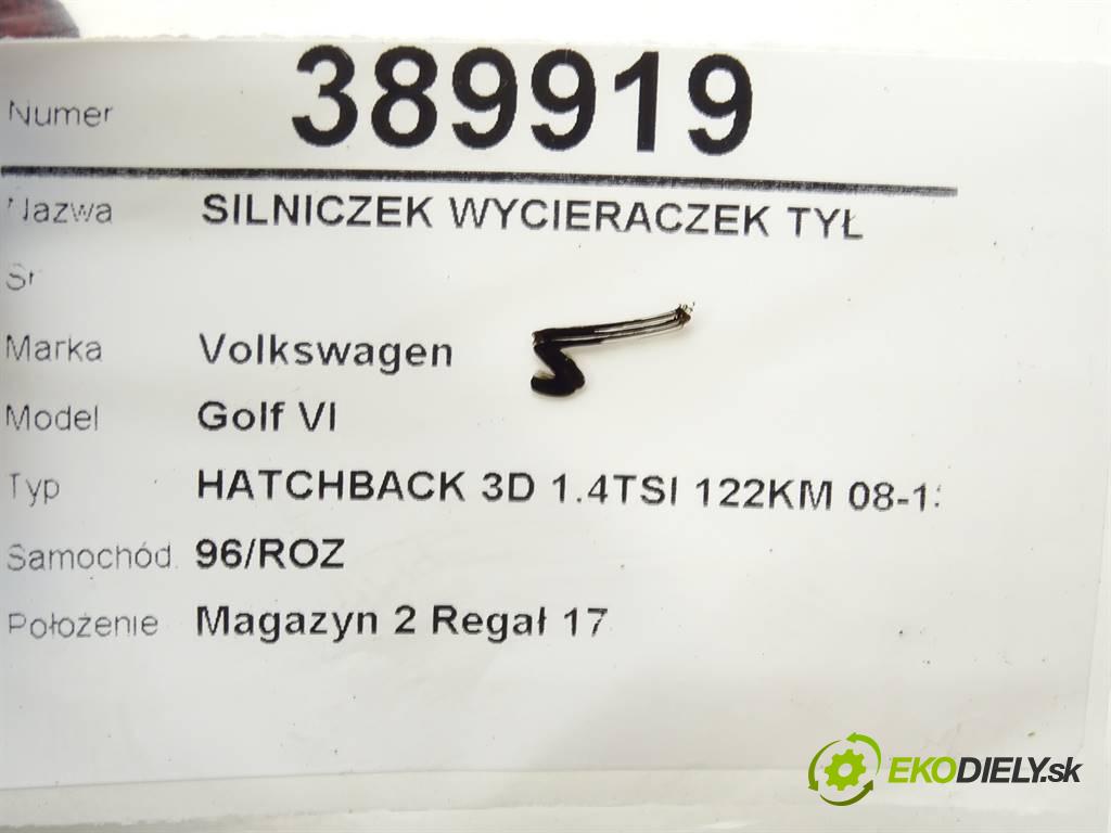 Volkswagen Golf VI  2009 90 kW HATCHBACK 3D 1.4TSI 122KM 08-13 1400 motorek stěračů zadní část 5K6955711A