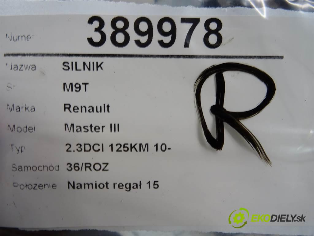 Renault Master III  2013 92 kW 2.3DCI 125KM 10- 2300 motor M9T (Motory (kompletní))