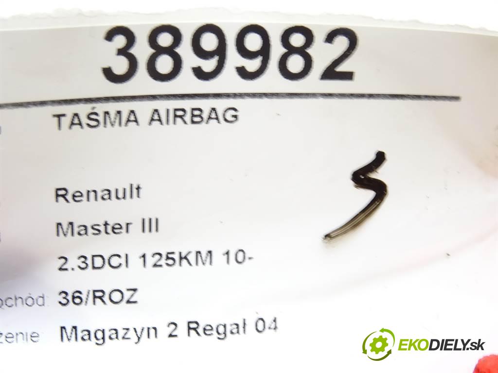Renault Master III  2013 92 kW 2.3DCI 125KM 10- 2300 Krúžok, slimák airbag  (Airbagy)