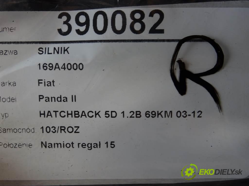 Fiat Panda II  2010 51 kW HATCHBACK 5D 1.2B 69KM 03-12 1200 motor 169A4000 (Motory (kompletní))