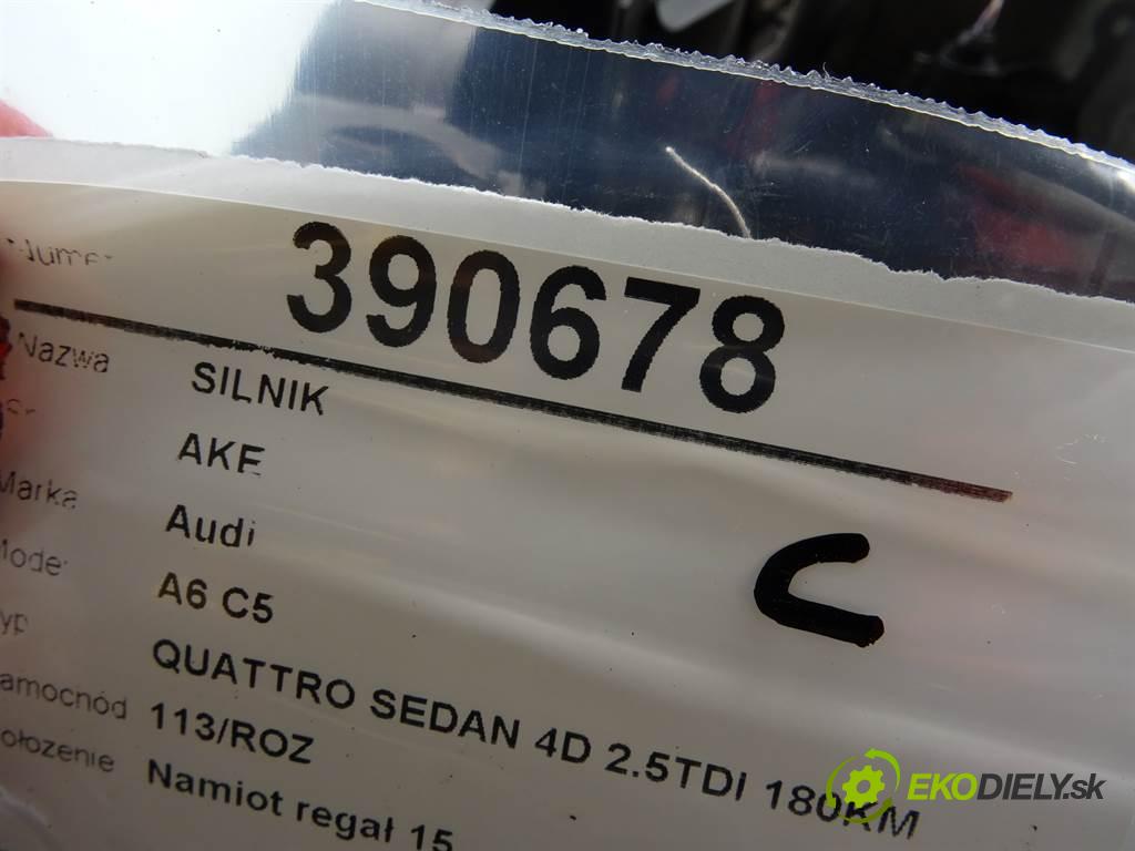 Audi A6 C5  2001 132 kW QUATTRO SEDAN 4D 2.5TDI 180KM 97-04 2500 motor AKE (Motory (kompletní))