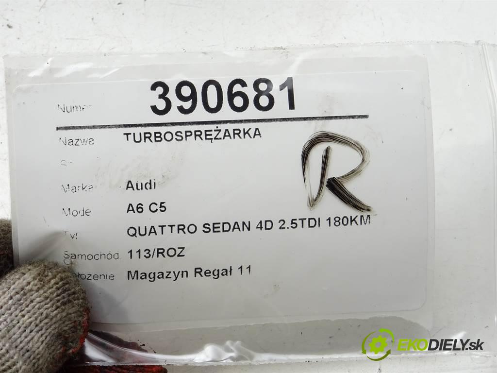 Audi A6 C5  2001 132 kW QUATTRO SEDAN 4D 2.5TDI 180KM 97-04 2500 Turbodúchadlo,turbo 059145701F (Turbodúchadlá (kompletné))